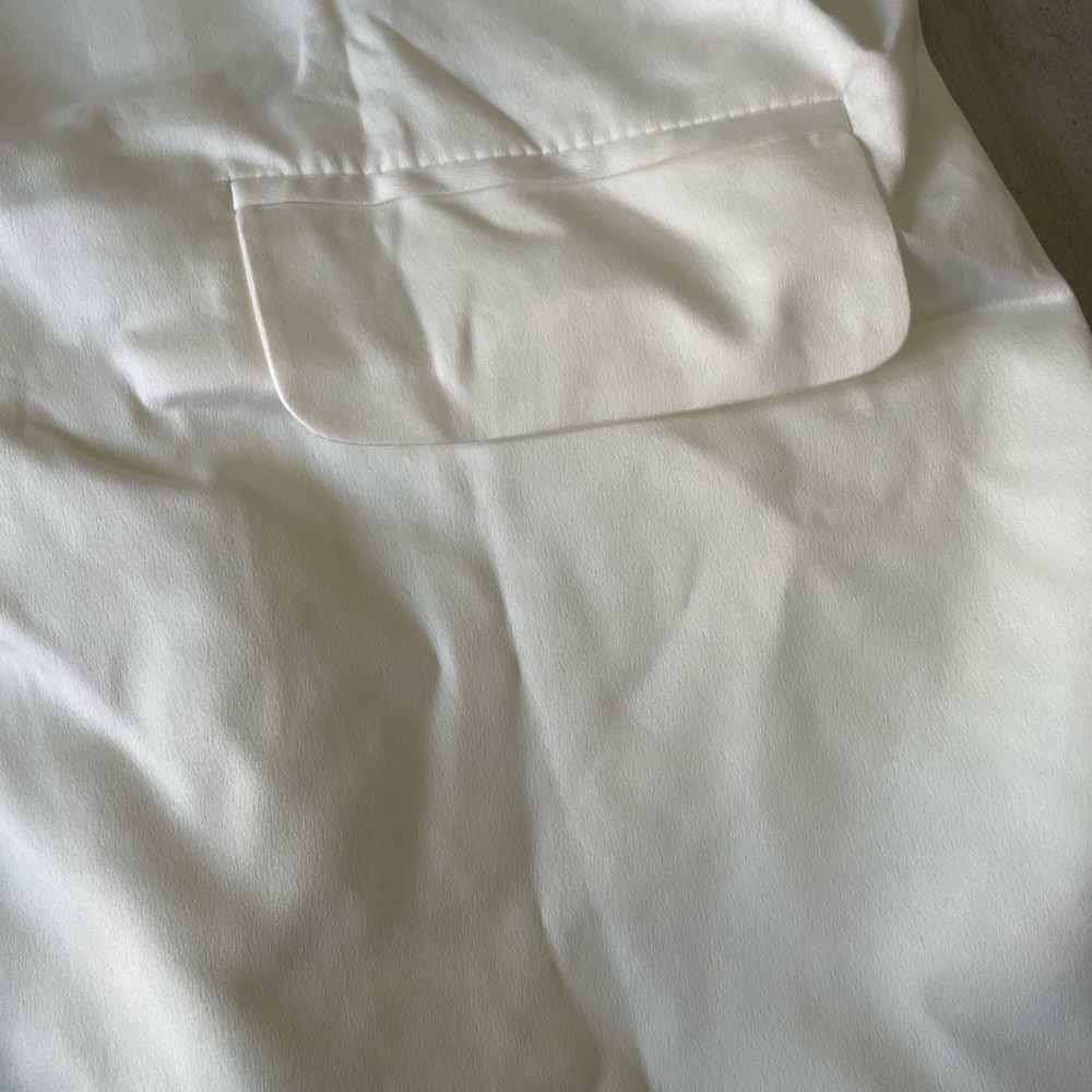 Danielle Bernstein women white satin wear to work blazer jacket xs - Picture 3 of 4